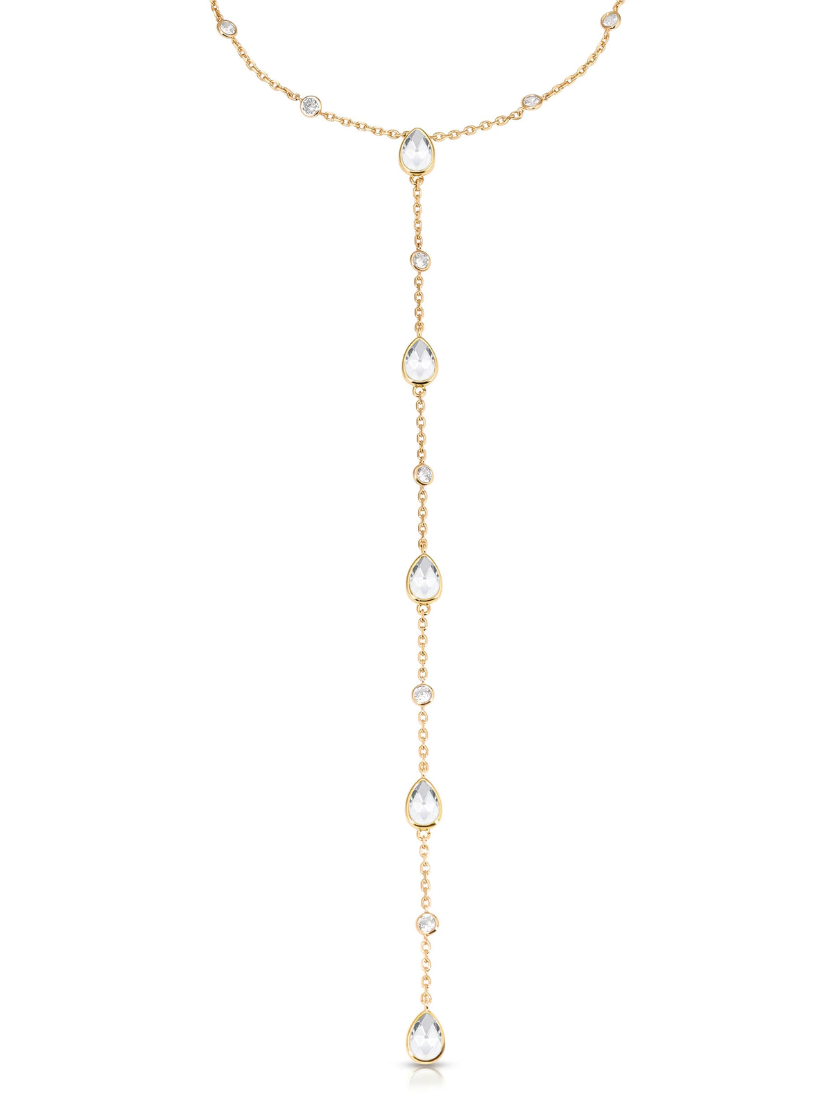 Marquise Crystal Lariat