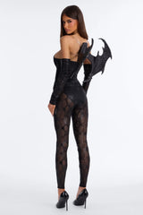 Midnight Fire 4 Piece Costume Set - Black