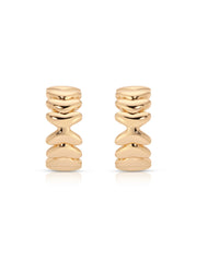 Small Metal Moderna Hoops