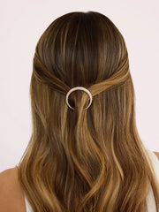 Crystal Crescent Barrette