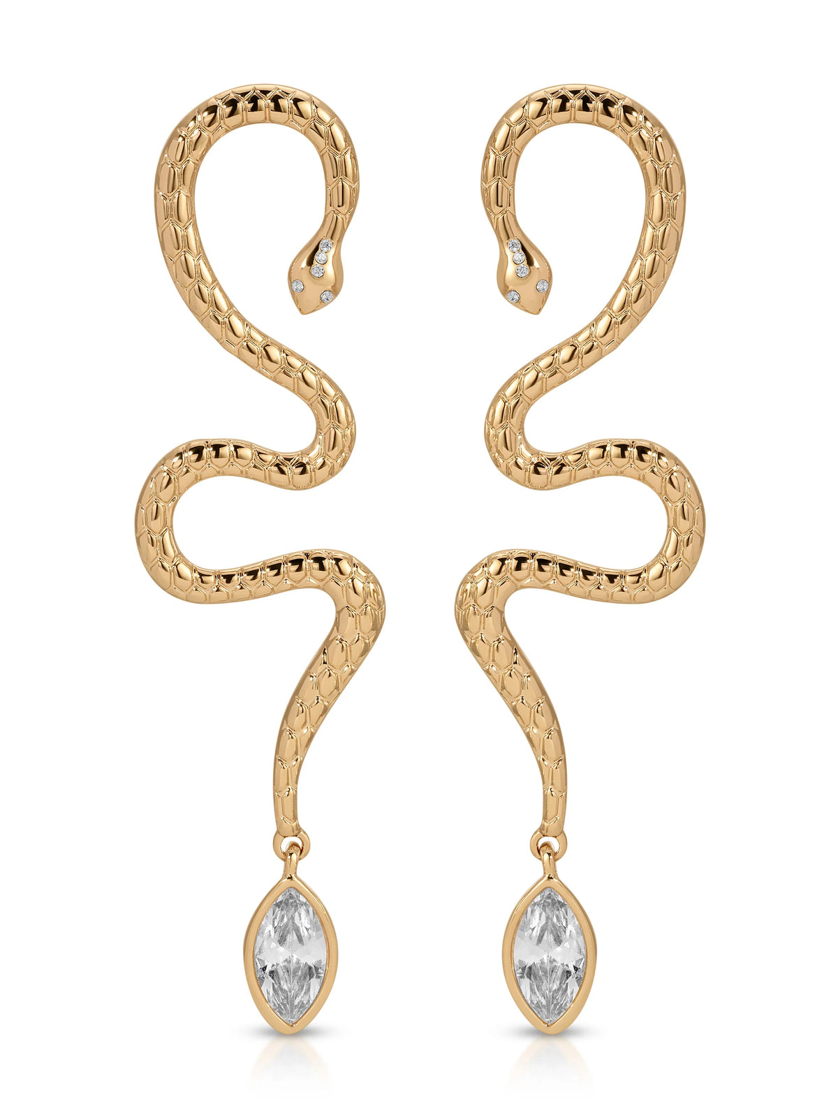 Serpentina Statement Snake Earring