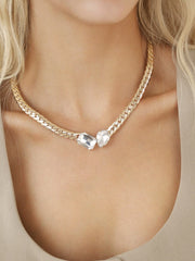 Double Gem Centerstone Necklace