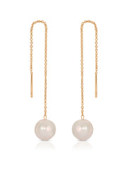 Threaded Pearl Earrings