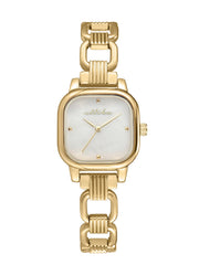 Classic Square Gold Bracelet Watch