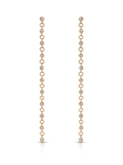 Dainty Linear Crystal Earrings