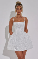 Angelique Mini Dress - Ivory