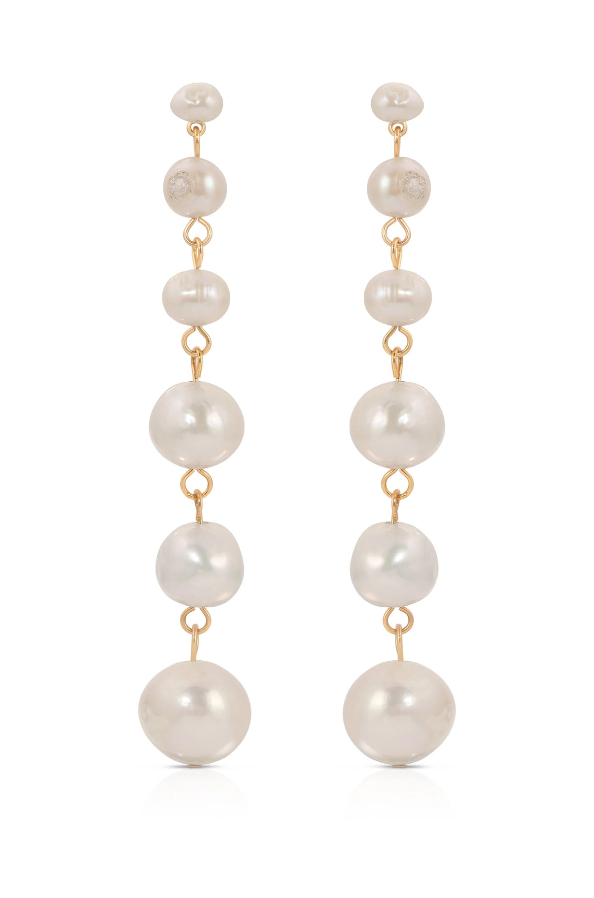 Graduating Freshwater Pearl Earrings