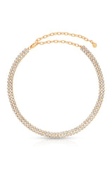Two Rows of Crystal Sparkle Choker