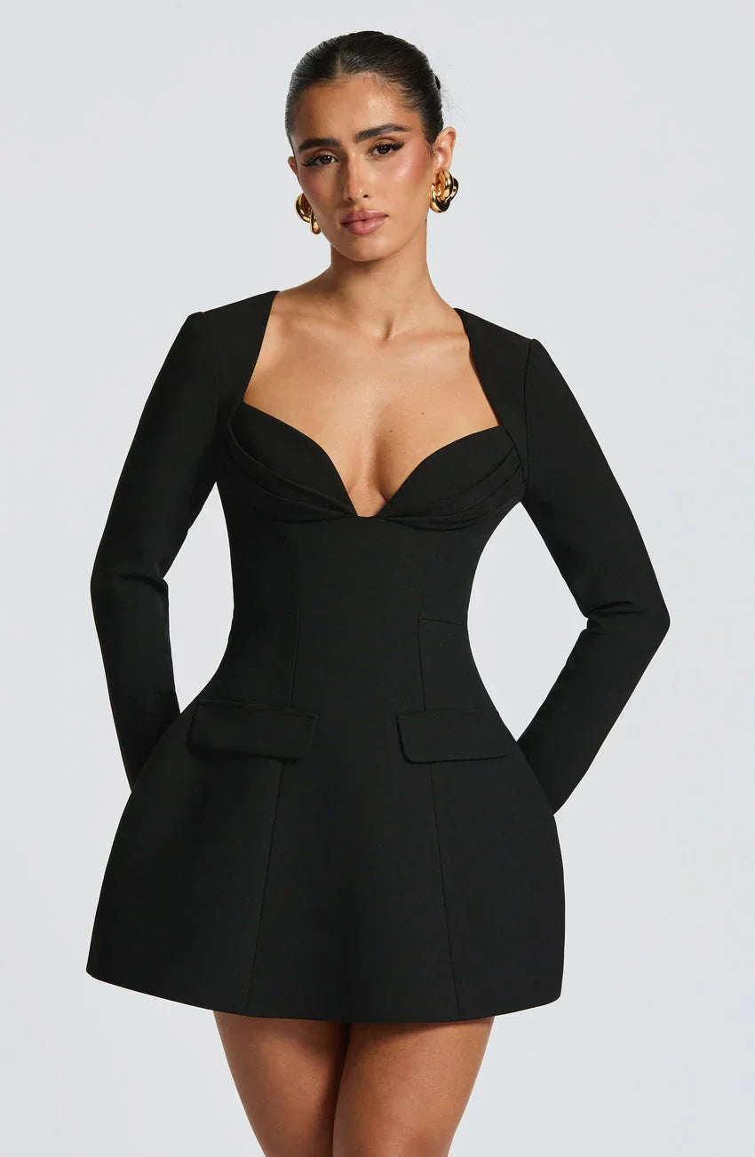 Regina Mini Dress - Black