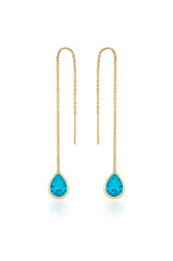 Barely There Chain and Crystal Dangle Earrings