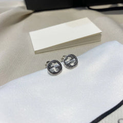 Interlocking G Earrings Silver