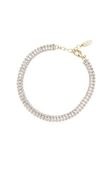 Rhinestone Baguette Anklet
