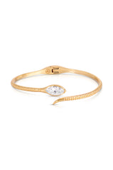 Marquise Snake Cuff Bracelet