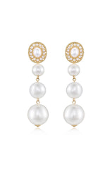 Graduating Pearl Dangle Earrings