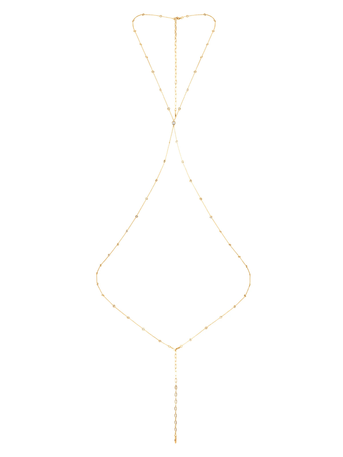 Simple Crystal X Body Chain