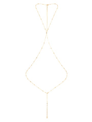 Simple Crystal X Body Chain
