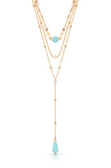 Forever Falling Turquoise Lariat