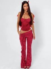 Summei Pant Burgundy