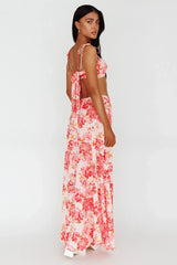 Gabbi Maxi Skirt Floral Print Pink