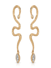 Serpentina Statement Snake Earring