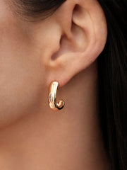 Marquise Crystal Hoops