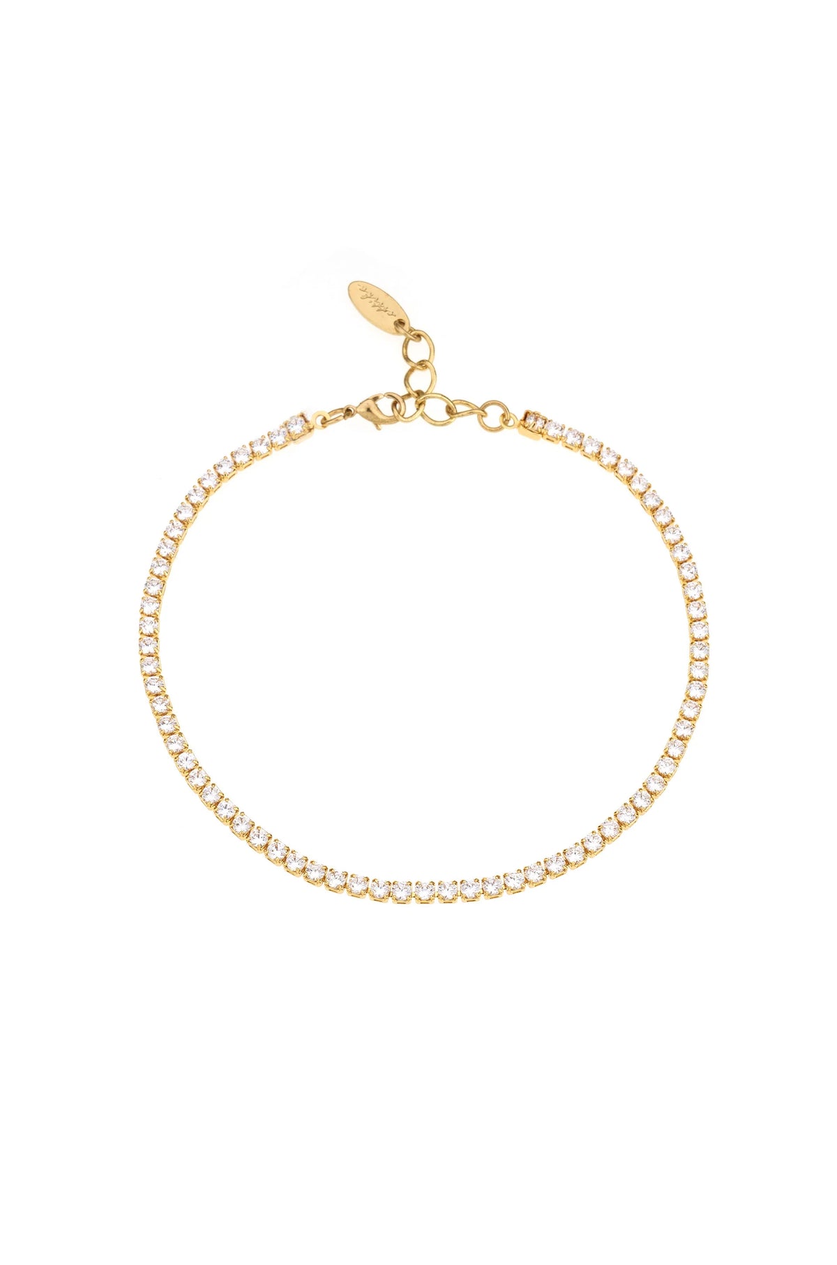 Single Crystal Band Anklet