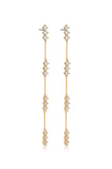 Linear Crystal Drop Earrings
