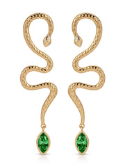 Serpentina Statement Snake Earring