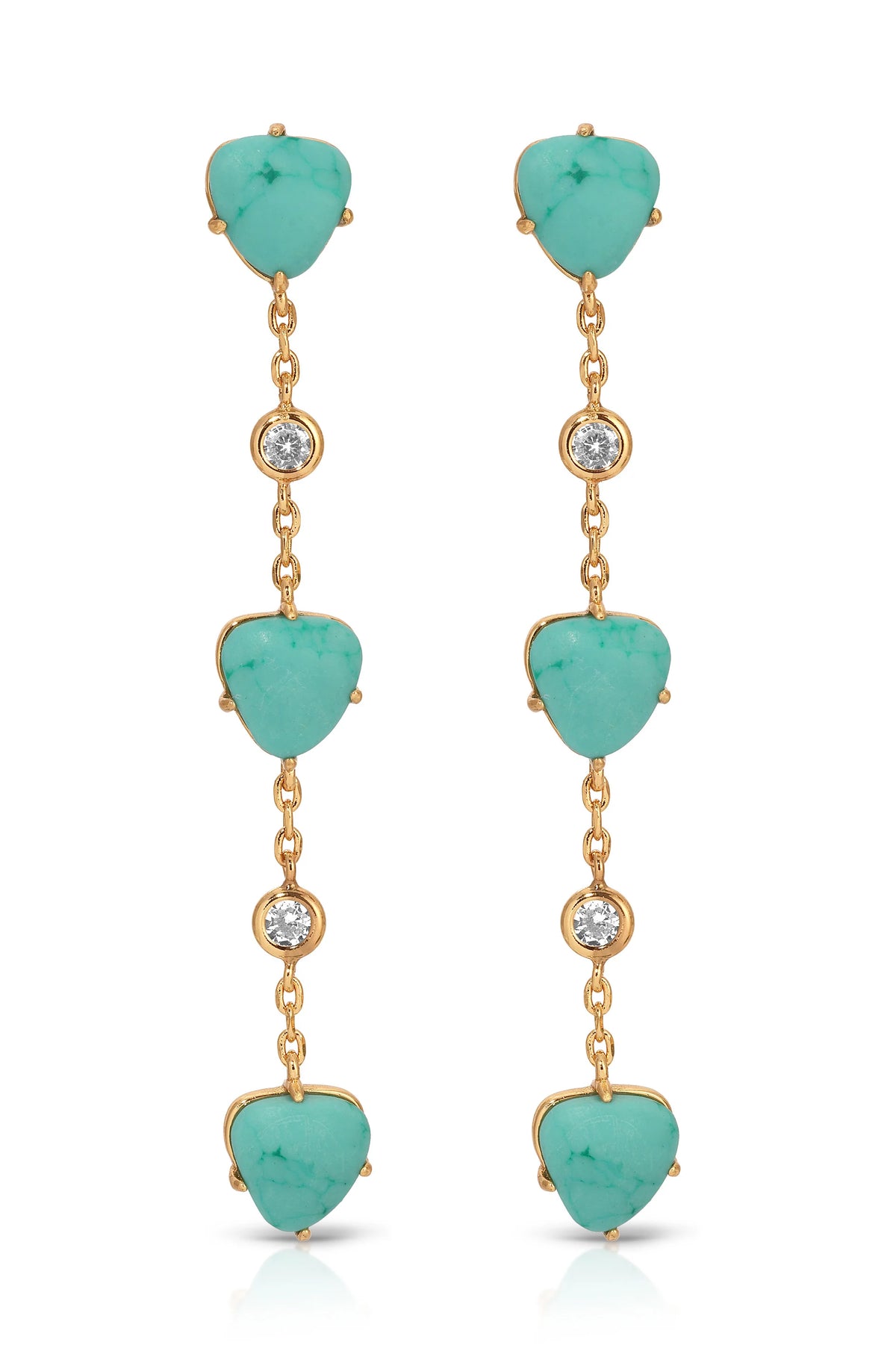 Turquoise Solstice Dangle Earrings