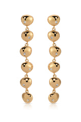 Polished Pebble Linear Dangle Earrings