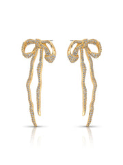 Pave Bow Earrings
