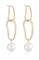 Mara Dangle Pearl Earrings
