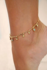 Sea Glass Anklet