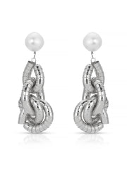 Liquid Gold Pearl Drop Earrings