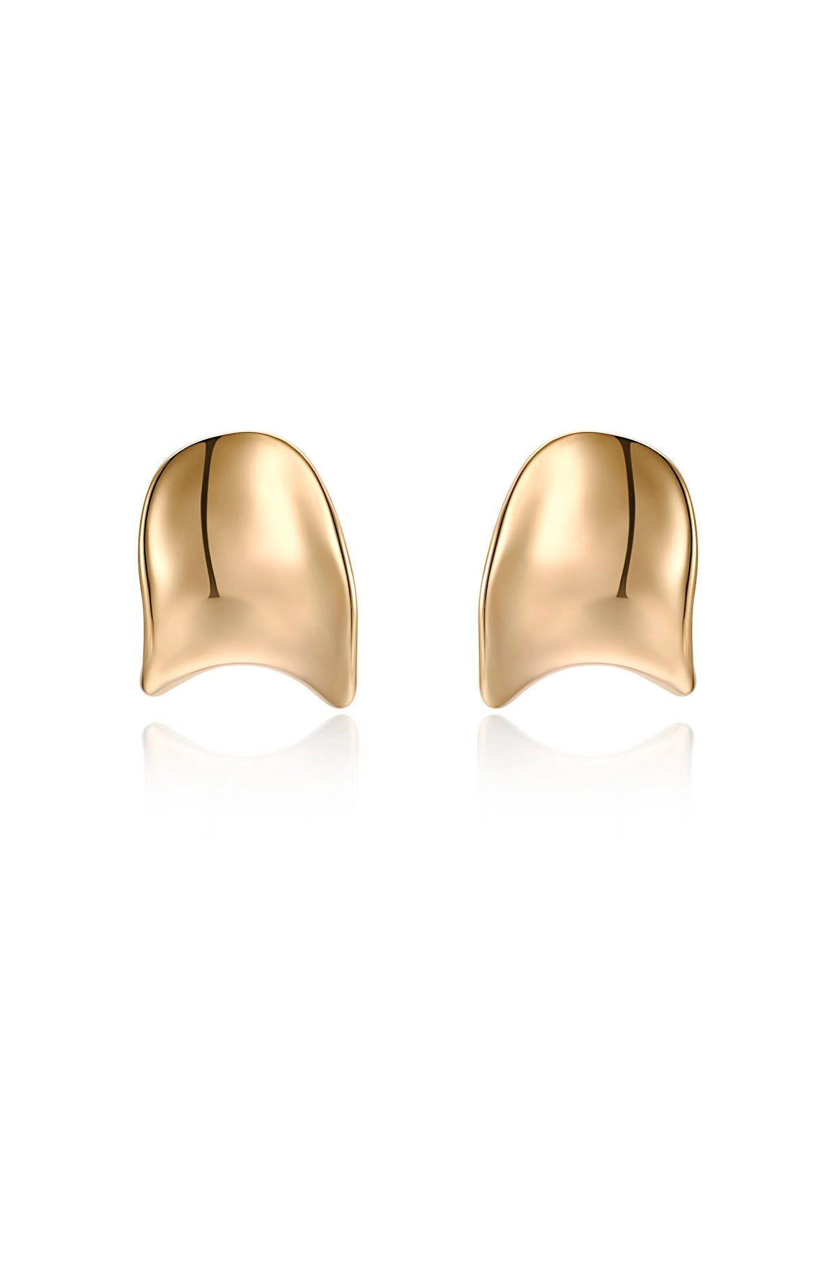 Curved Stud Earrings
