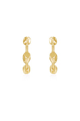 Free Form Ball Hoop Earrings