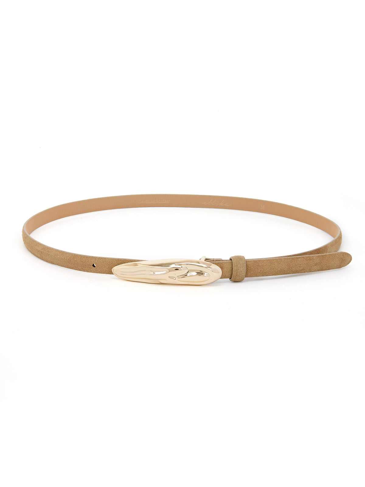 Liquid Luxe Belt in Shiitake Suede