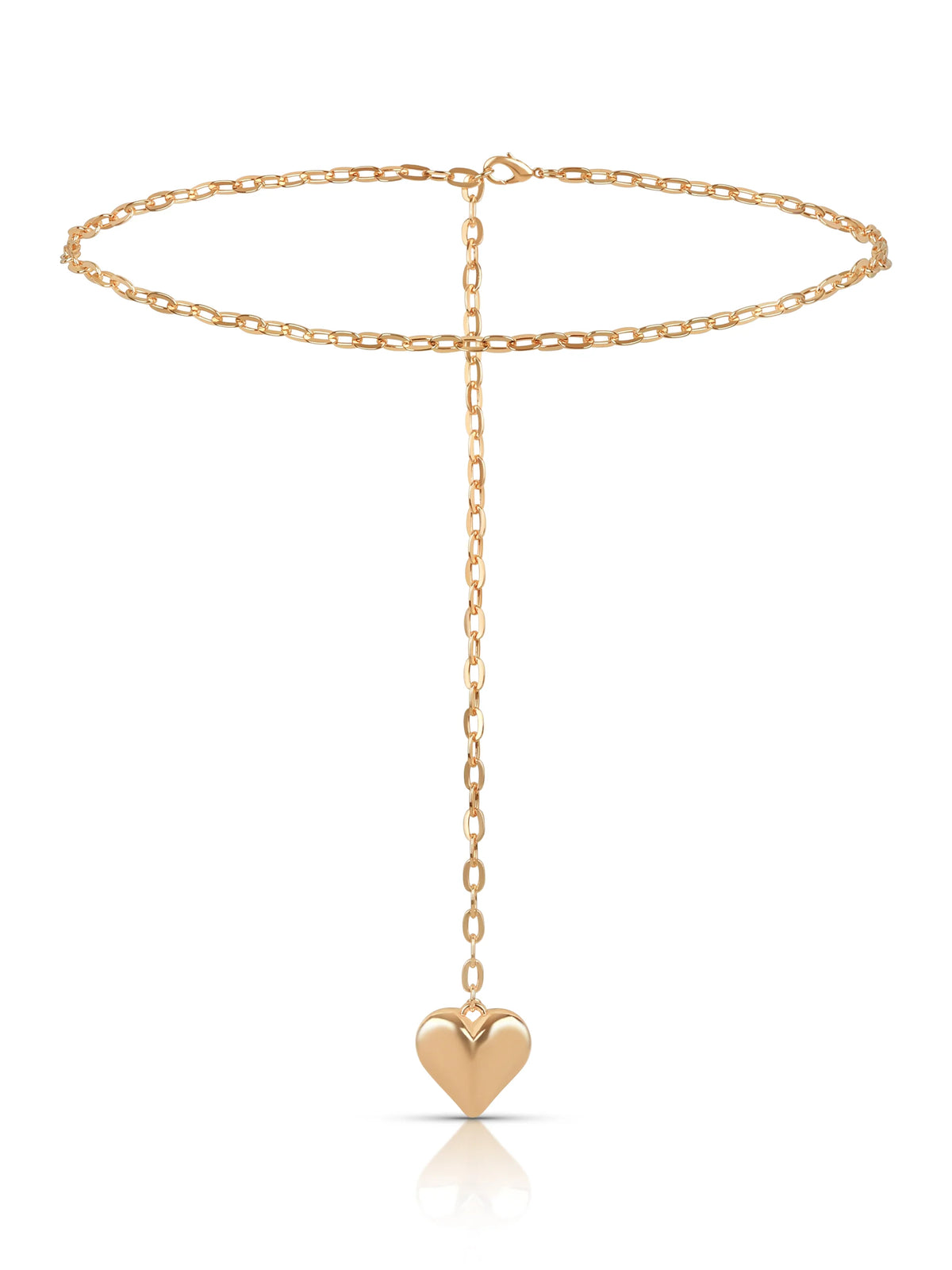 Heart Charm Chain Belt