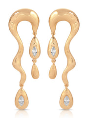 Melting Metal Dangle Earrings
