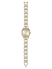 Classic Square Mixed Metal Bracelet Watch