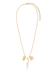 Serpentina Snake Charm Necklace