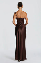 Thalassa Maxi Dress - Plum Brown
