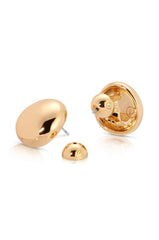 Polished Pebble Stud Earrings